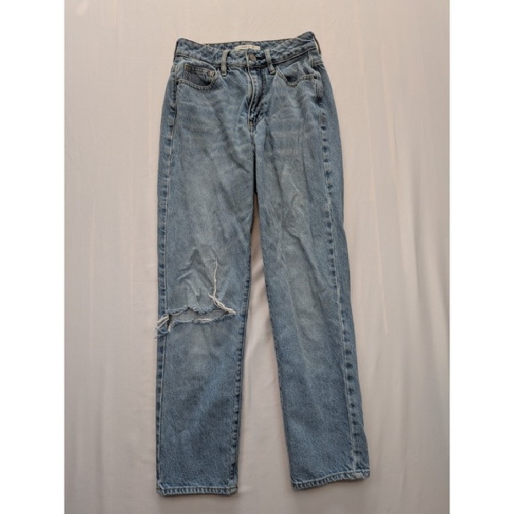 PacSun Mom Jeans Size 23 Distressed Light Wash Blue Denim 100% Cotton Streetwear